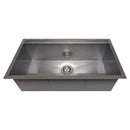 ZLINE 33" Garmisch Undermount Single Bowl DuraSnow® Stainless Steel Kitchen Sink with Bottom Grid and Accessories (SLS-33S) Kitchen Sink ZLINE 