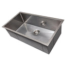 ZLINE 33" Meribel Undermount Single Bowl DuraSnow® Stainless Steel Kitchen Sink with Bottom Grid (SRS-33S) Kitchen Sink ZLINE 