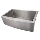 ZLINE 33" Vail Farmhouse Apron Mount Single Bowl Stainless Steel Kitchen Sink with Bottom Grid (SAS-33) Kitchen Sink ZLINE 