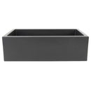 ZLINE 33" Venice Farmhouse Apron Front Single Bowl Reversible Fireclay Kitchen Sink with Bottom Grid in Charcoal (FRC5131-CL-33) Kitchen Sink ZLINE 