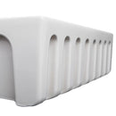 ZLINE 33" Venice Farmhouse Apron Front Single Bowl Reversible Fireclay Kitchen Sink with Bottom Grid in White Gloss (FRC5131-WH-33) Kitchen Sink ZLINE 