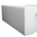 ZLINE 33" Venice Farmhouse Apron Front Single Bowl Reversible Fireclay Kitchen Sink with Bottom Grid in White Gloss (FRC5131-WH-33) Kitchen Sink ZLINE 