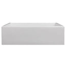 ZLINE 33" Venice Farmhouse Apron Front Single Bowl Reversible Fireclay Kitchen Sink with Bottom Grid in White Gloss (FRC5131-WH-33) Kitchen Sink ZLINE 