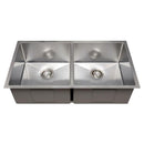 ZLINE 36" Anton Undermount Double Bowl DuraSnow® Stainless Steel Kitchen Sink with Bottom Grid (SR50D-36S) Kitchen Sink ZLINE 