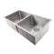 ZLINE 36-Inch Anton Undermount Double Bowl Stainless Steel Kitchen Sink with Bottom Grid (SR50D-36)
