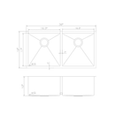 ZLINE 36" Anton Undermount Double Bowl Stainless Steel Kitchen Sink with Bottom Grid (SR50D-36) Kitchen Sink ZLINE 