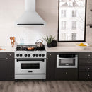 ZLINE 36" Autograph Edition Wall Mount Range Hood in DuraSnow Stainless Steel with Matte Black Handle (8654SNZ-36-MB) Range Hoods ZLINE 