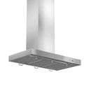 ZLINE 36" Convertible Vent Wall Mount Range Hood in Stainless Steel with Crown Molding (KECRN-36) Range Hoods ZLINE 