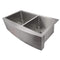 ZLINE 36-Inch Courchevel Farmhouse Apron Mount Double Bowl Stainless Steel Kitchen Sink with Bottom Grid (SA60D-36)