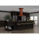 ZLINE 36" Designer Series Copper Finish Island Range Hood, 8GL2Ci-36 Range Hoods ZLINE 