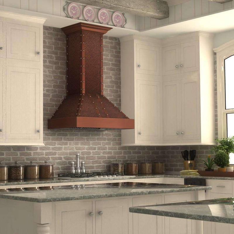 ZLINE 36" Designer Series Copper Finish Wall Range Hood with 700 CFM Motor (655-ECCCC-36) Range Hoods ZLINE 