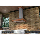 ZLINE 36" Designer Series Copper Finish Wall Range Hood with 700 CFM Motor (655-SCCCC-36) Range Hoods ZLINE 