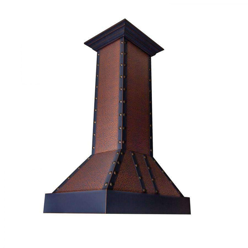 ZLINE 36" Designer Series Embossed Copper Finish Island Range Hood with 700 CFM Motor (655i-EBBBB-36) Range Hoods ZLINE 