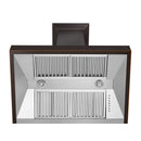 ZLINE 36" Designer Series Oil-Rubbed Bronze Wall Range Hood with 700 CFM Motor (8632B-36) Range Hoods ZLINE 