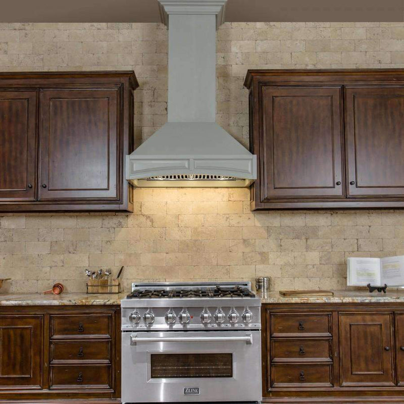 ZLINE 36" Designer Wooden Wall Range Hood with Crown Molding and 700 CFM Motor (321UU-36) Range Hoods ZLINE 