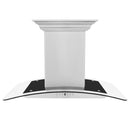 ZLINE 36" Ducted Vent Island Mount Range Hood in Stainless Steel with Built-in CrownSoundBluetooth Speakers (GL5iCRN-BT-36) Range Hoods ZLINE 
