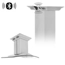 ZLINE 36" Ducted Vent Island Mount Range Hood in Stainless Steel with Built-in CrownSoundBluetooth Speakers (GL9iCRN-BT-36) Range Hoods ZLINE 