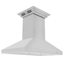 ZLINE 36" Ducted Vent Island Mount Range Hood in Stainless Steel with Built-in CrownSoundBluetooth Speakers (KL3iCRN-BT-36) Range Hoods ZLINE 