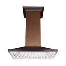 ZLINE 36" Hand Hammered Copper Island Range Hood (8GL2Hi-36) Range Hoods ZLINE 
