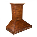 ZLINE 36 in. Carved Wooden Wall Mount Range Hood in Walnut (KBRRC-36) Range Hoods ZLINE 