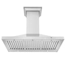 ZLINE 36 in. Convertible Vent Wall Mount Range Hood in Stainless Steel with Crown Molding (KBCRN-36) Range Hoods ZLINE 