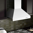 ZLINE 36 in. Professional Ducted Wall Mount Range Hood in Stainless Steel with Crown Molding (667CRN-36) Range Hoods ZLINE 