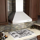 ZLINE 36 in. Professional Ducted Wall Mount Range Hood in Stainless Steel with Crown Molding (667CRN-36) Range Hoods ZLINE 