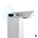 ZLINE 36 in. Wall Mount Range Hood in Stainless Steel with Built-in CrownSound Bluetooth Speakers (KNCRN-BT-36) Range Hoods ZLINE 