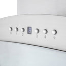 ZLINE 36 in. Wall Mount Range Hood in Stainless Steel with Built-in CrownSound Bluetooth Speakers (KNCRN-BT-36) Range Hoods ZLINE 