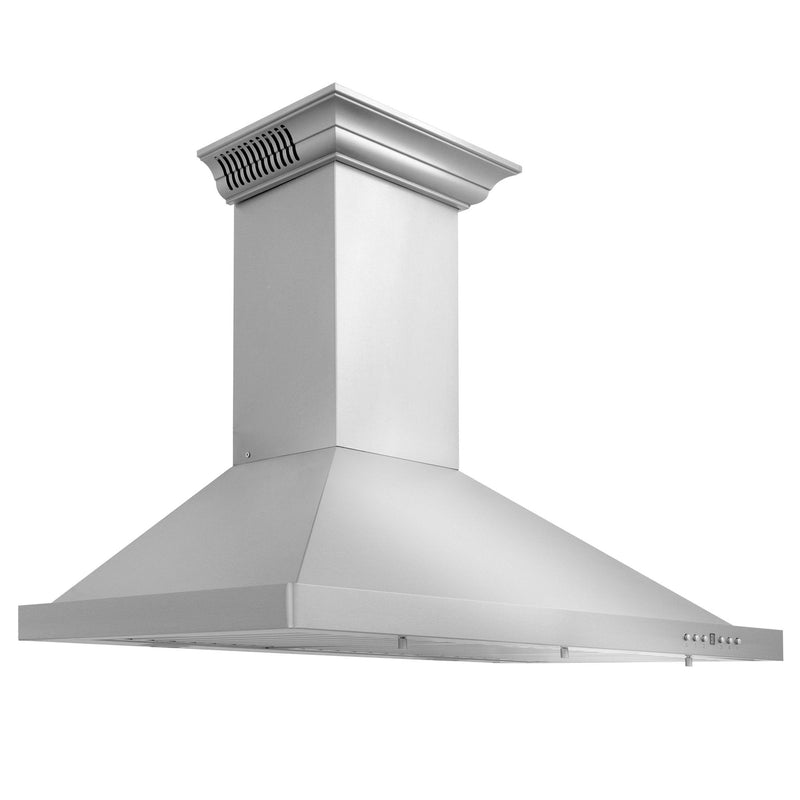 ZLINE 36 in. Wall Mount Range Hood in Stainless Steel with Built-in CrownSound® Bluetooth Speakers (KBCRN-BT-36) Range Hoods ZLINE 