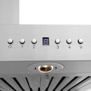 ZLINE 36 in. Wall Mount Range Hood in Stainless Steel with Built-in CrownSound® Bluetooth Speakers (KECRN-BT-36) Range Hoods ZLINE 
