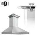 ZLINE 36 in. Wall Mount Range Hood in Stainless Steel with Built-in CrownSound® Bluetooth Speakers (KL3CRN-BT-36) Range Hoods ZLINE 