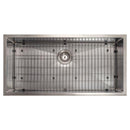 ZLINE 36" Meribel Undermount Single Bowl DuraSnow® Stainless Steel Kitchen Sink with Bottom Grid (SRS-36S) Kitchen Sink ZLINE 