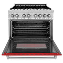 ZLINE 36" Professional Dual Fuel Range with Red Matte Door (RA-RM-36) Ranges ZLINE 
