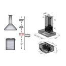 ZLINE 36" Remote Dual Blower Stainless Wall Range Hood with 700 CFM Motor (KECOM-RD-36) Range Hoods ZLINE 
