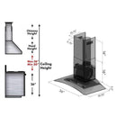 ZLINE 36" Stainless Steel Wall Range Hood (KZ-36) Range Hoods ZLINE 