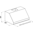 ZLINE 36" Under Cabinet Stainless Steel Range Hood with 700 CFM Motor (432-36) Range Hoods ZLINE 