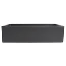 ZLINE 36" Venice Farmhouse Apron Front Reversible Single Bowl Fireclay Kitchen Sink with Bottom Grid in Charcoal (FRC5122-CL-36) Kitchen Sink ZLINE 