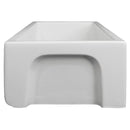 ZLINE 36" Venice Farmhouse Apron Front Reversible Single Bowl Fireclay Kitchen Sink with Bottom Grid in White Matte (FRC5122-WM-36) Kitchen Sink ZLINE 