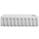 ZLINE 36" Venice Farmhouse Apron Front Reversible Single Bowl Fireclay Kitchen Sink with Bottom Grid in White Matte (FRC5122-WM-36) Kitchen Sink ZLINE 