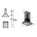 ZLINE 36" Wooden Island Range Hood with Crown Molding and 700 CFM Motor (9355AR-36) Range Hoods ZLINE 