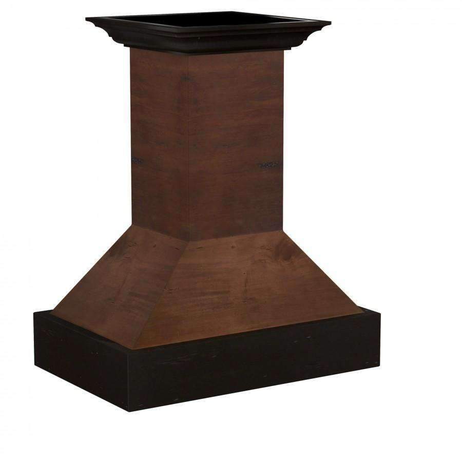 ZLINE 36Inch Wooden Island Range Hood with Crown Molding and 700 CFM