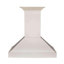 ZLINE 36" Wooden Wall Mount Range Hood in White with Crown Molding (KBTT-36) Range Hoods ZLINE 