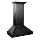 ZLINE 36" Wooden Wall Range Hood, Rustic Dark and Crown Molding (KPDD-36) Range Hoods ZLINE 
