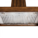 ZLINE 36" Wooden Wall Range Hood, Rustic Light (KPLL-36) Range Hoods ZLINE 