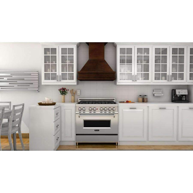 ZLINE 36" Wooden Wall Range Hood with Crown Molding and 700 CFM Motor (329WH-36) Range Hoods ZLINE 