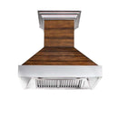 ZLINE 36" Wooden Wall Range Hood with Stainless Steel Accent and 700 CFM (365BB-36) Range Hoods ZLINE 