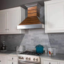 ZLINE 36" Wooden Wall Range Hood with Stainless Steel Accent and 700 CFM (365BB-36) Range Hoods ZLINE 