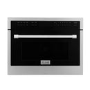 ZLINE 4-Piece Appliance Package - 30" Dual Fuel Range, Tall Tub Dishwasher, Microwave Oven & Premium Hood Appliance Package ZLINE 