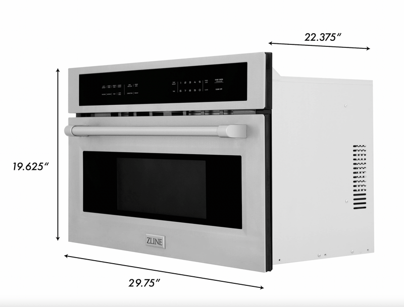 ZLINE 4-Piece Appliance Package - 30" Rangetop, 30” Wall Oven, 36” Refrigerator, and Microwave Drawer in Stainless Steel (4KPR-RT30-MWAWS) Appliance Package ZLINE 